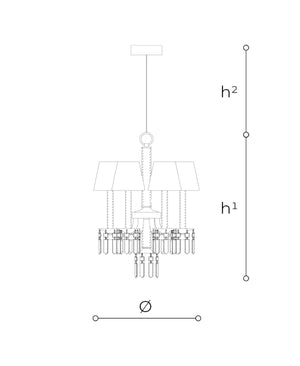 Prezioso Chandelier 252/6