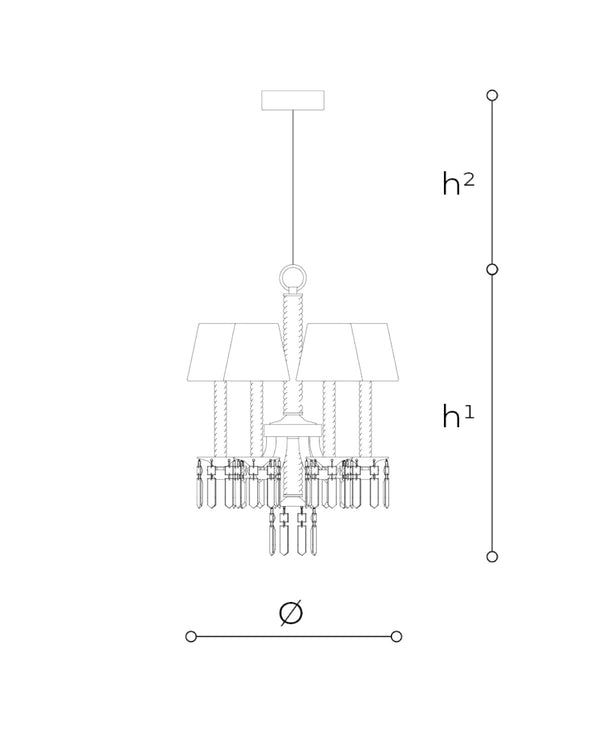 Prezioso Chandelier 252/6