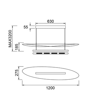 Abisal 120 cm Avize