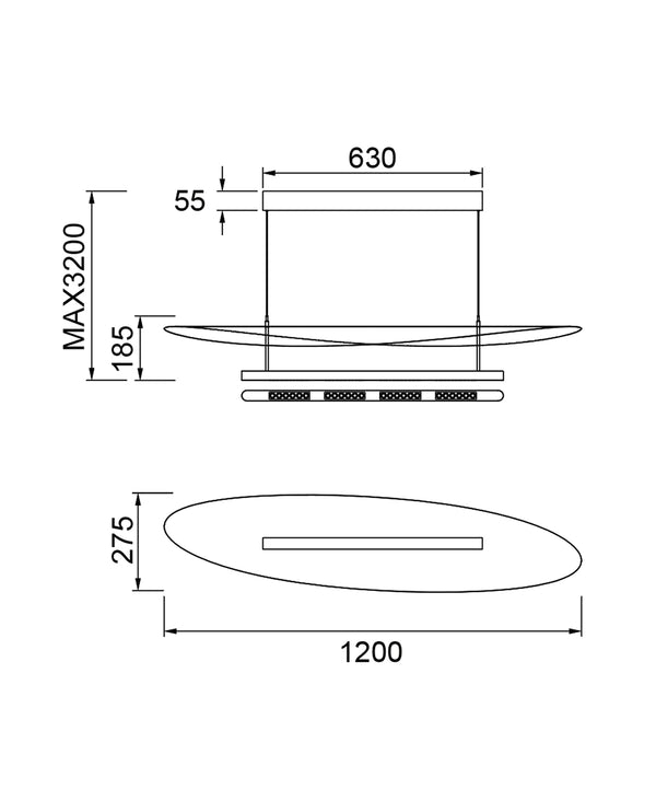Abisal 120 cm Avize