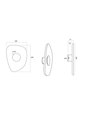 Acoustic 30 cm Wall Sconce