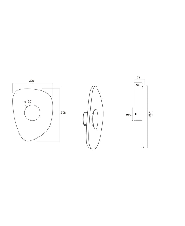 Acoustic 30 cm Wall Sconce
