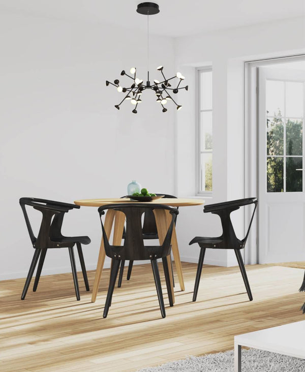Adn Black Chandelier