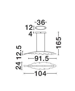 Bilia Transparent Spherical Small Pendant Light