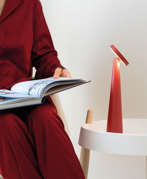 Angelina Şarjlı Masa Lambası - Açık Gri