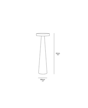 Angelina Şarjlı Masa Lambası - Siyah