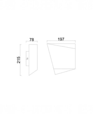 Asimetric Beyaz Aplik