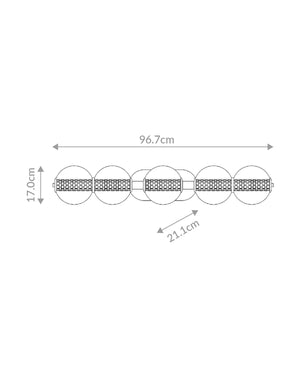 Atomo 5 L Wall|Ceiling Lamp