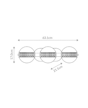 Atomo 3 Lt Wall|Ceiling Lamp