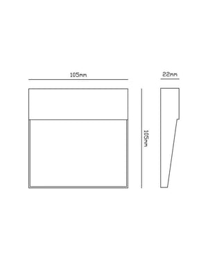 BAKER 10X10 KOYU GRİ APLİK