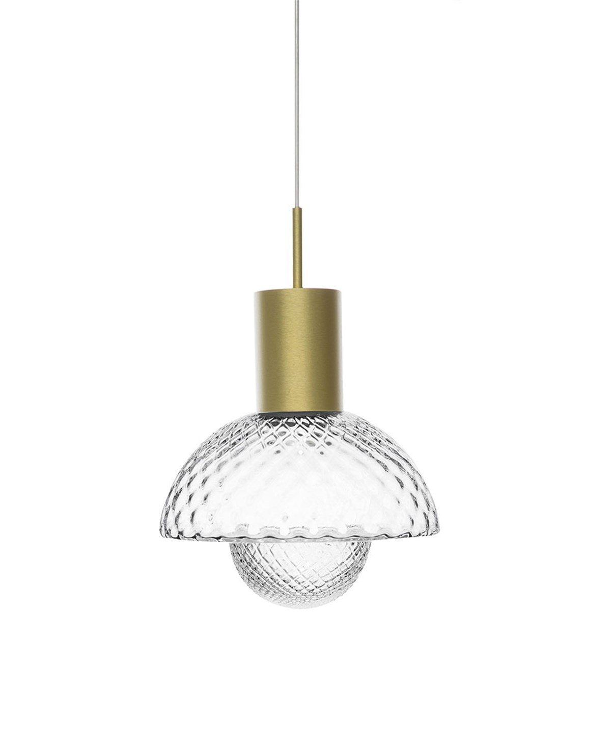 BALL ŞEFFAF-Gold Pendant