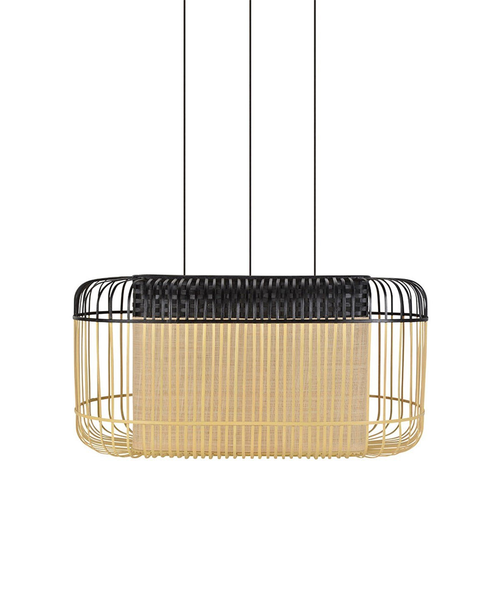 BAMBOO OVAL XL SİYAH AVİZE