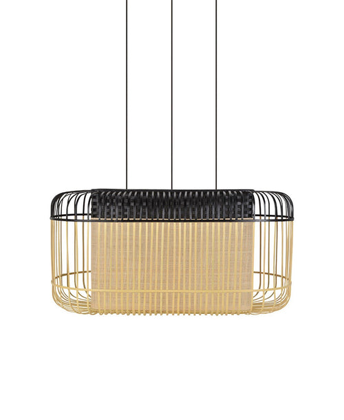 BAMBOO OVAL XL SİYAH AVİZE