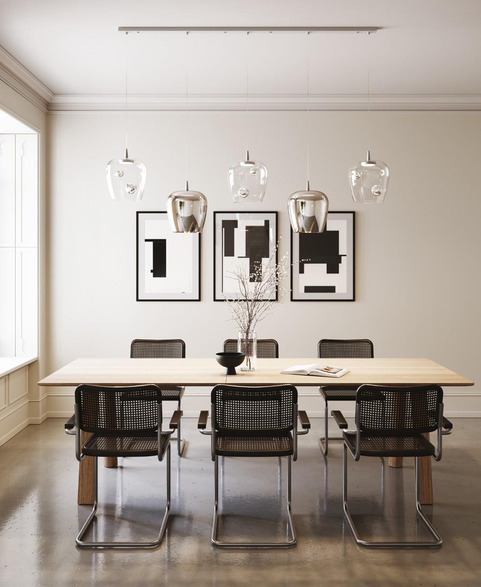 Bilia Gümüş Rengi Büyük Boy Sarkıt