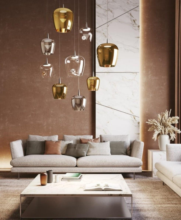 Bilia Şeffaf Gümüş Toplu Büyük Boy Sarkıt