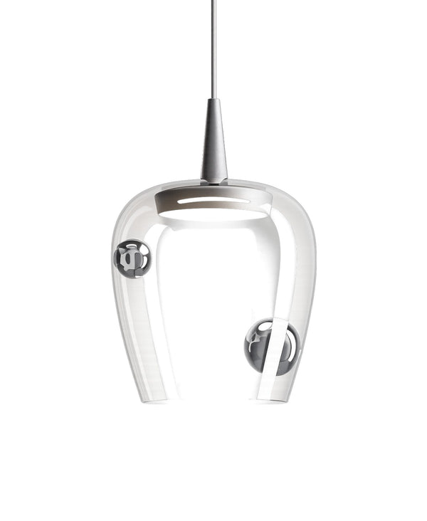 Bilia Transparent Silver Ball Small Pendant