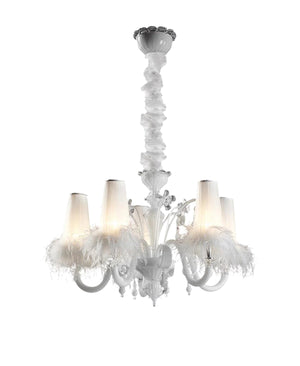 Blanche 5 Kollu Murano Avize