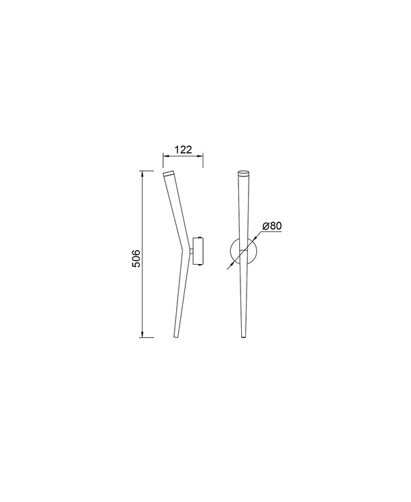 Boomerang White Wall Lamp