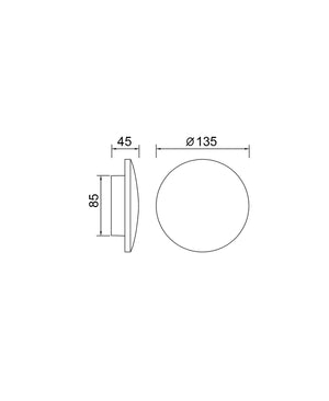 Baker Ø11 cm Black Wall Light