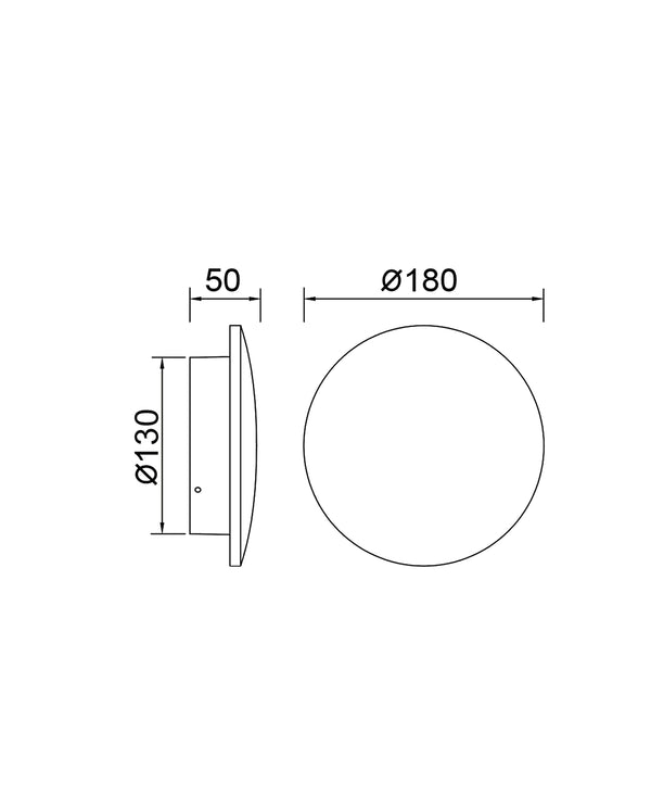 Baker Ø11 cm Black Wall Light