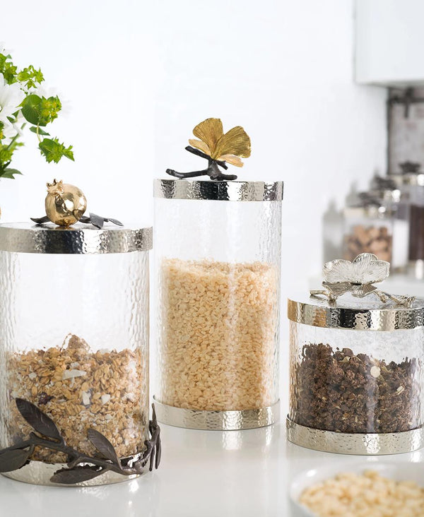 Butterfly Gingko Cam Kutu-L