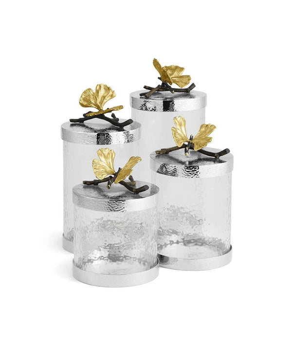 Butterfly Gingko Cam Kutu-M