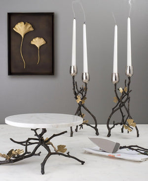 Butterfly Gingko İkili Set Mumluk