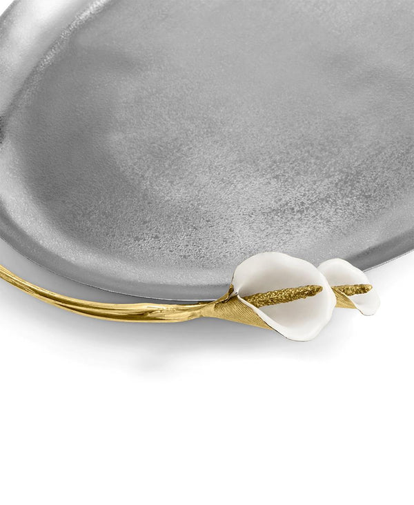 Calla Lily Oval Tepsi