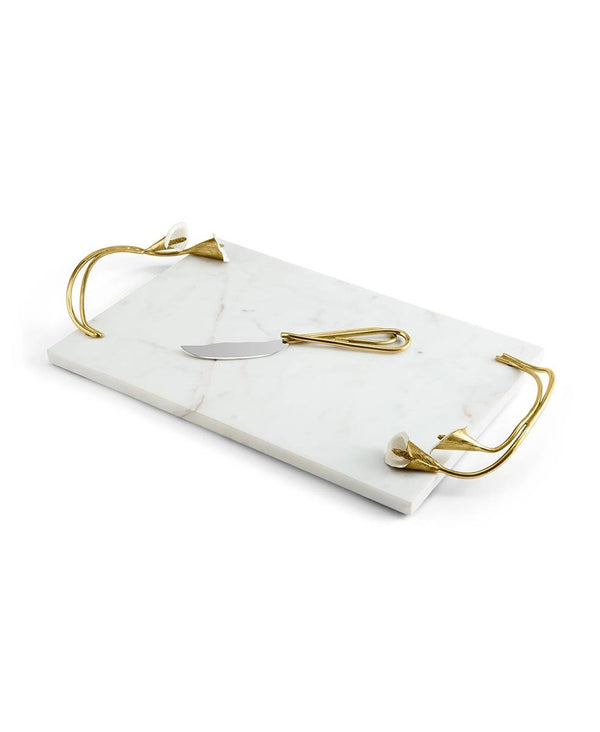 Calla Lily Peynir Sunumu ve Bıçağı