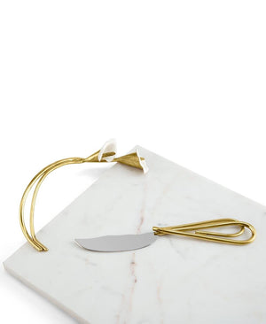 Calla Lily Peynir Sunumu ve Bıçağı