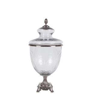 Cam Kapaklı Vazo 24 cm