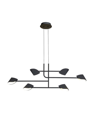 CAPUCCINA 6L SİYAH AVİZE