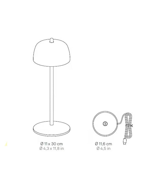 Circe Pro Şarjlı Masa Lambası - Pembe Altın