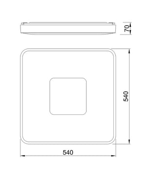 Coin Kare Büyük Boy Altın Plafonyer