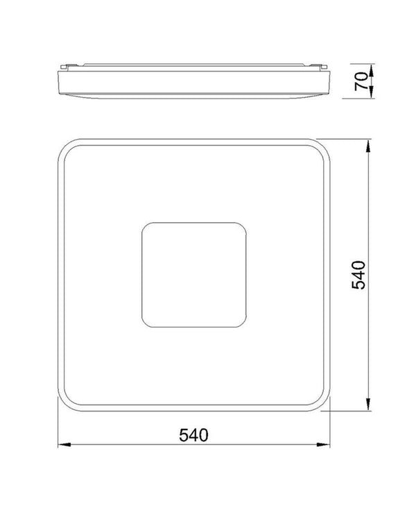 Coin Kare Büyük Boy Altın Plafonyer