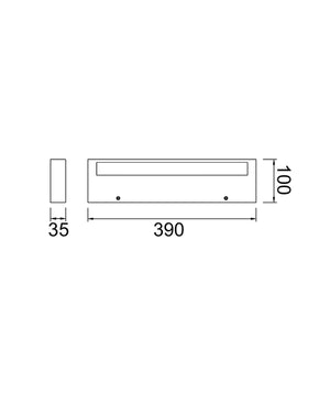 Conil 39 cm White Wall Lamp