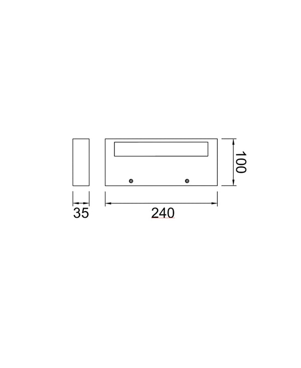 Conil 24 cm White Sconce