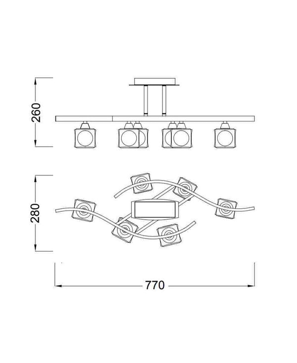 CUADRAX NİKEL PLAFONYER