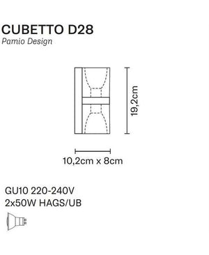 Cubetto Siyah İkili Aplik