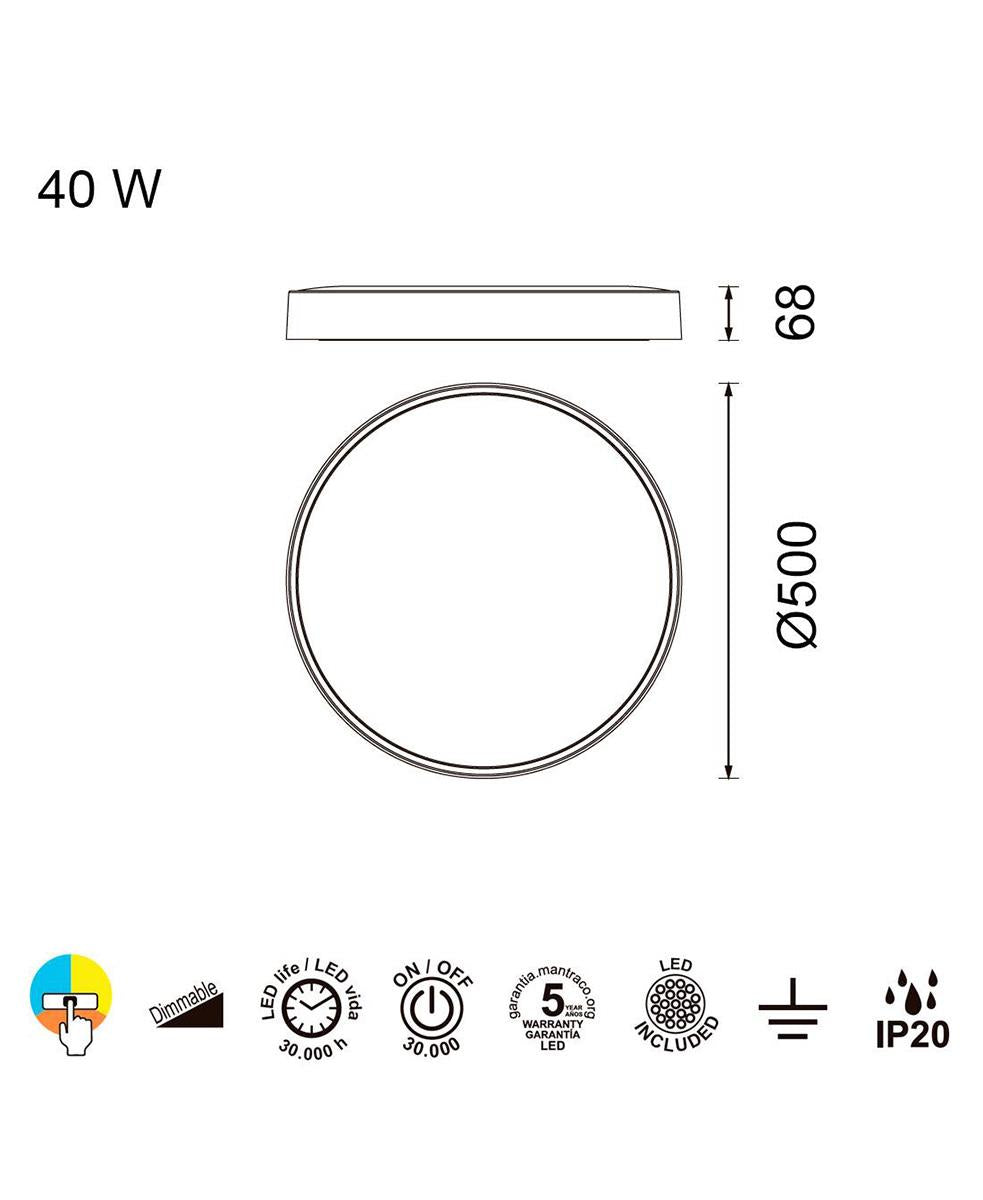 Cumbuco 50 cm Ahşap Rengi Plafonyer