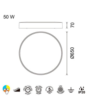 Cumbuco 65 cm Ahşap Rengi Plafonyer