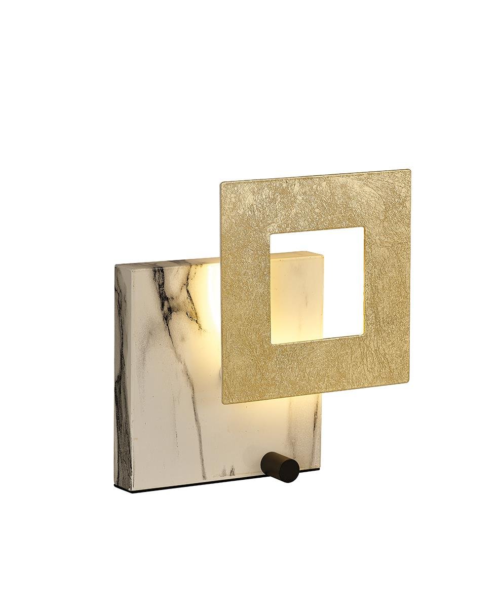 DALIA BEYAZ MERMER GÖRÜNÜMLÜ METAL MASA LAMBASI