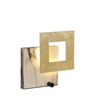 DALIA BEYAZ MERMER GÖRÜNÜMLÜ METAL MASA LAMBASI