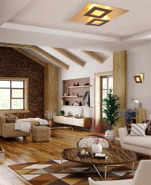 Dalia Kahverengi̇-Altın Plafonyer