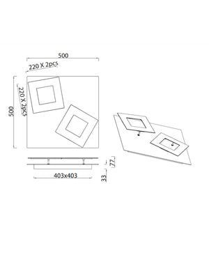 Dalia Si̇yah-Altın Plafonyer