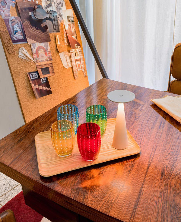 Damina Şarjlı Masa Lambası - Açık Gri