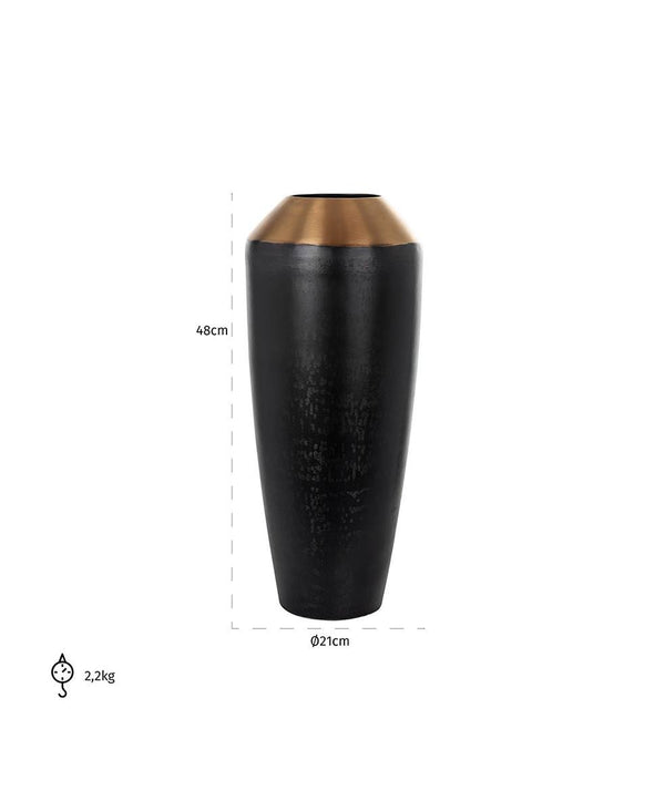 Danito Orta Boy Siyah Vazo