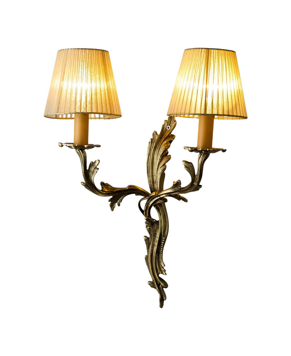 Desir 2 Kollu Şapkalı Eskitme Pirinç Aplik