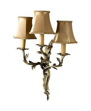 Desir 3 Kollu Şapkalı Eskitme Pirinç Aplik