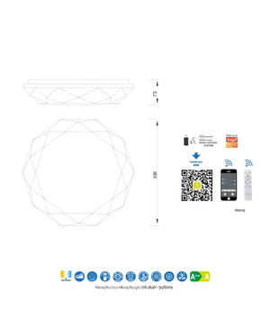 Diamante Small Flush Mount